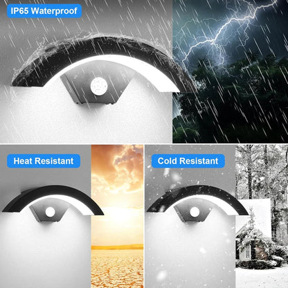 🌙💡 Outdoor LED Motion Sensor Wall Light | IP65 Waterproof 🔒