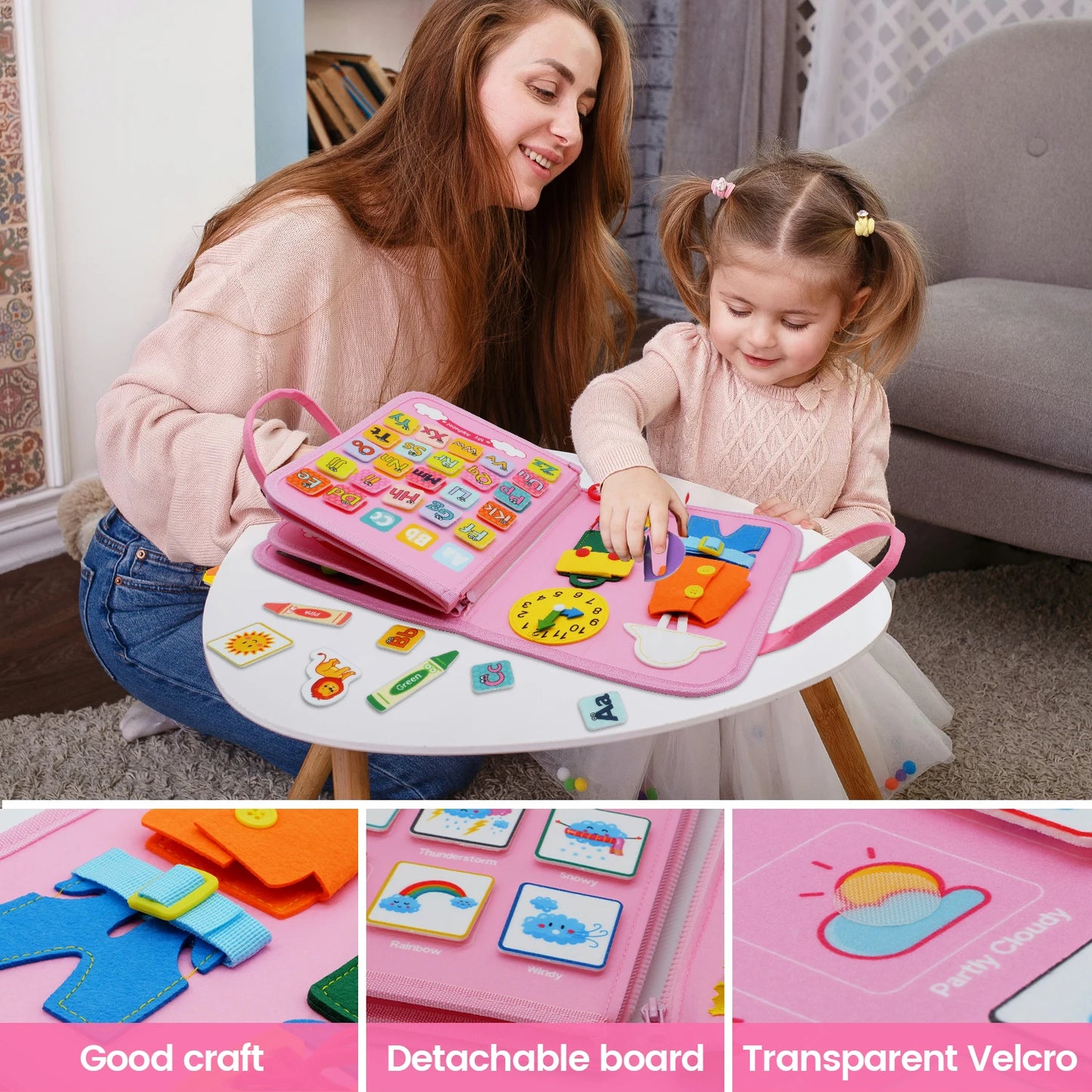 Montessori Busy Board Sensory Learning Toy