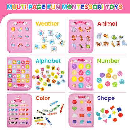 Montessori Busy Board Sensory Learning Toy