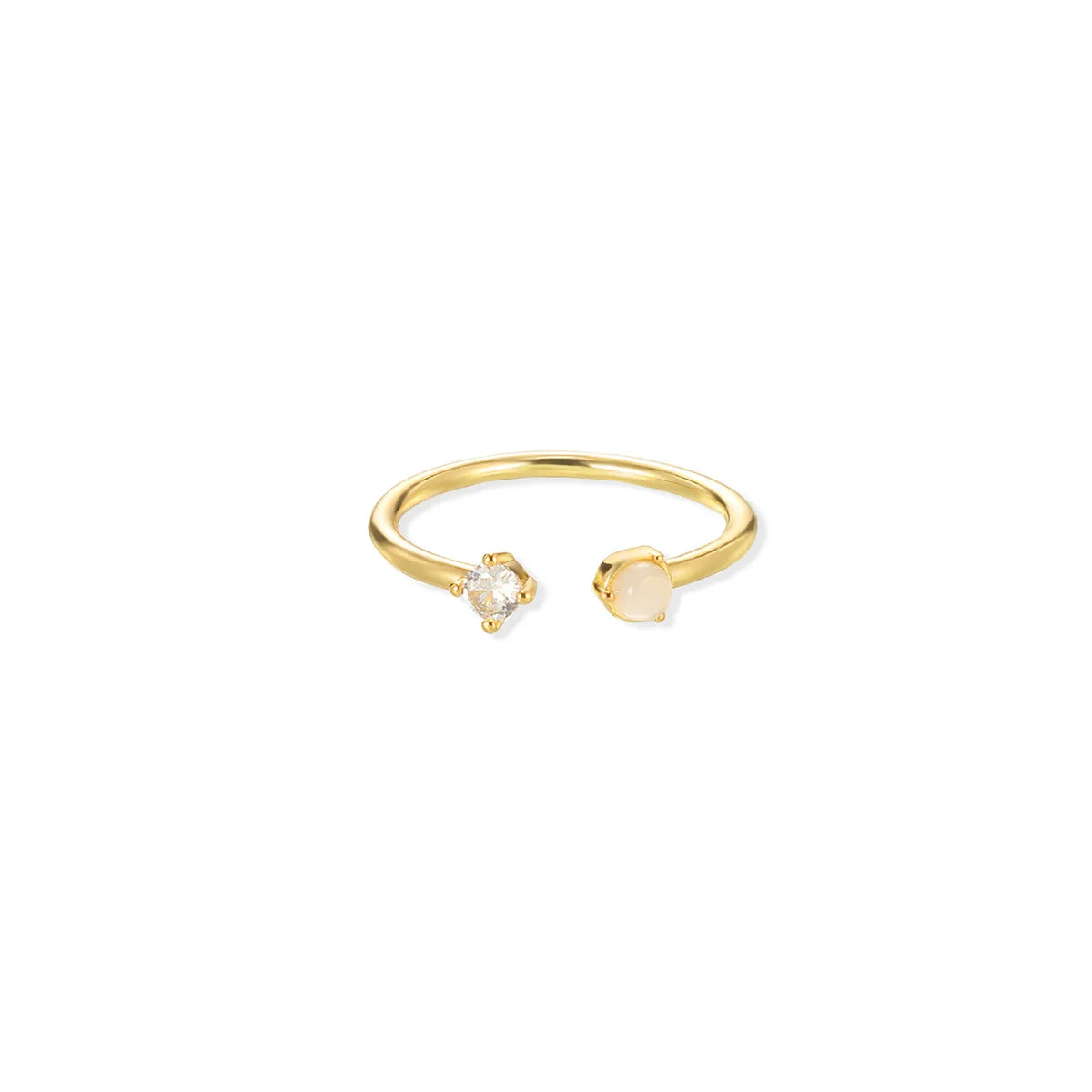 Gold Color Fruit Zirconia Adjustable Ring