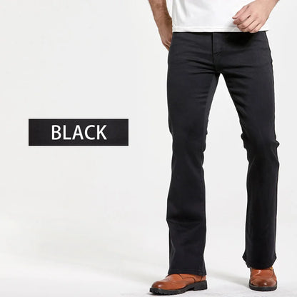 🔥 Men’s Slim Fit Bootcut Jeans – Stretch Denim Casual Pants