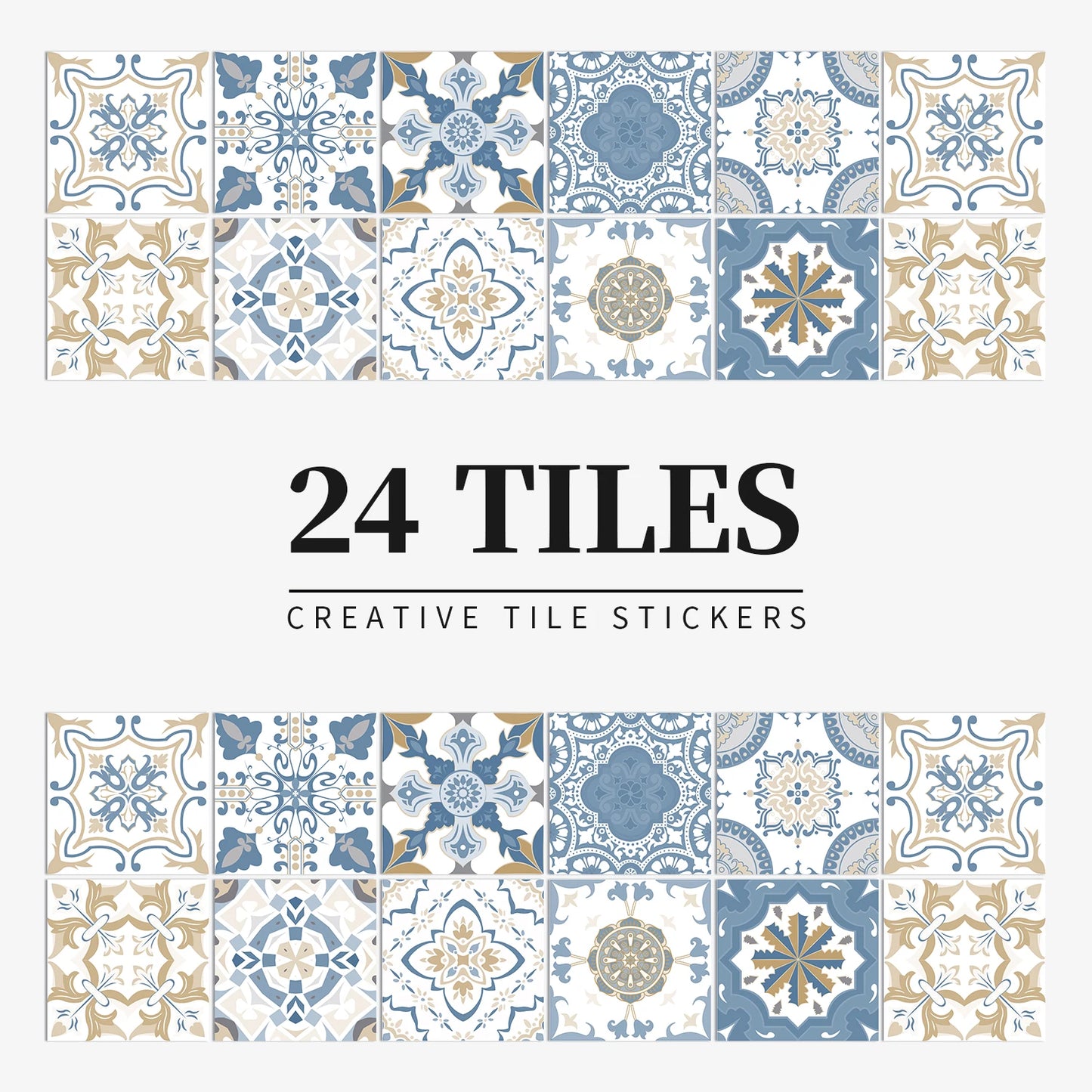Self-Adhesive Tile Wall Stickers 🧱 | Waterproof Home Decor –