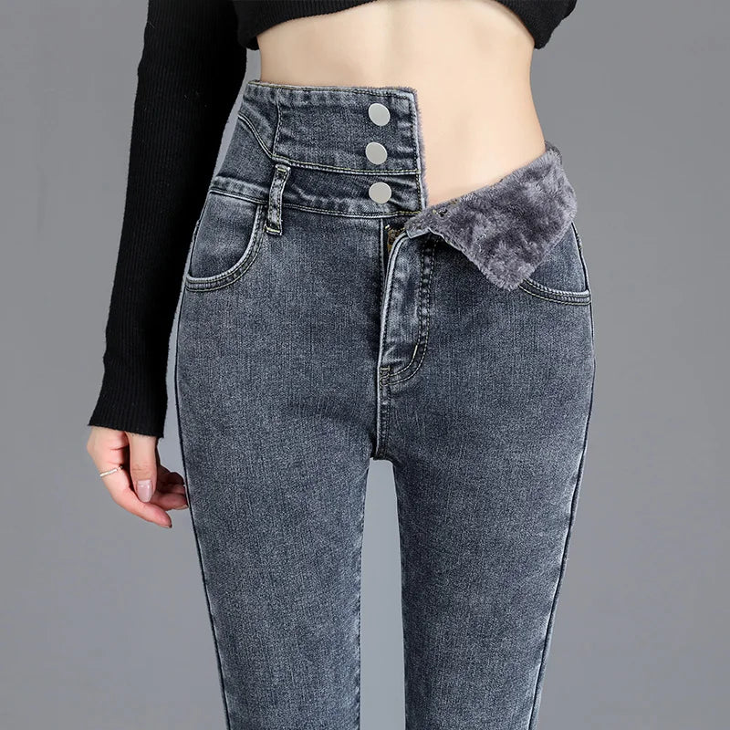 Velvet Thermal Skinny Jeans ❄️