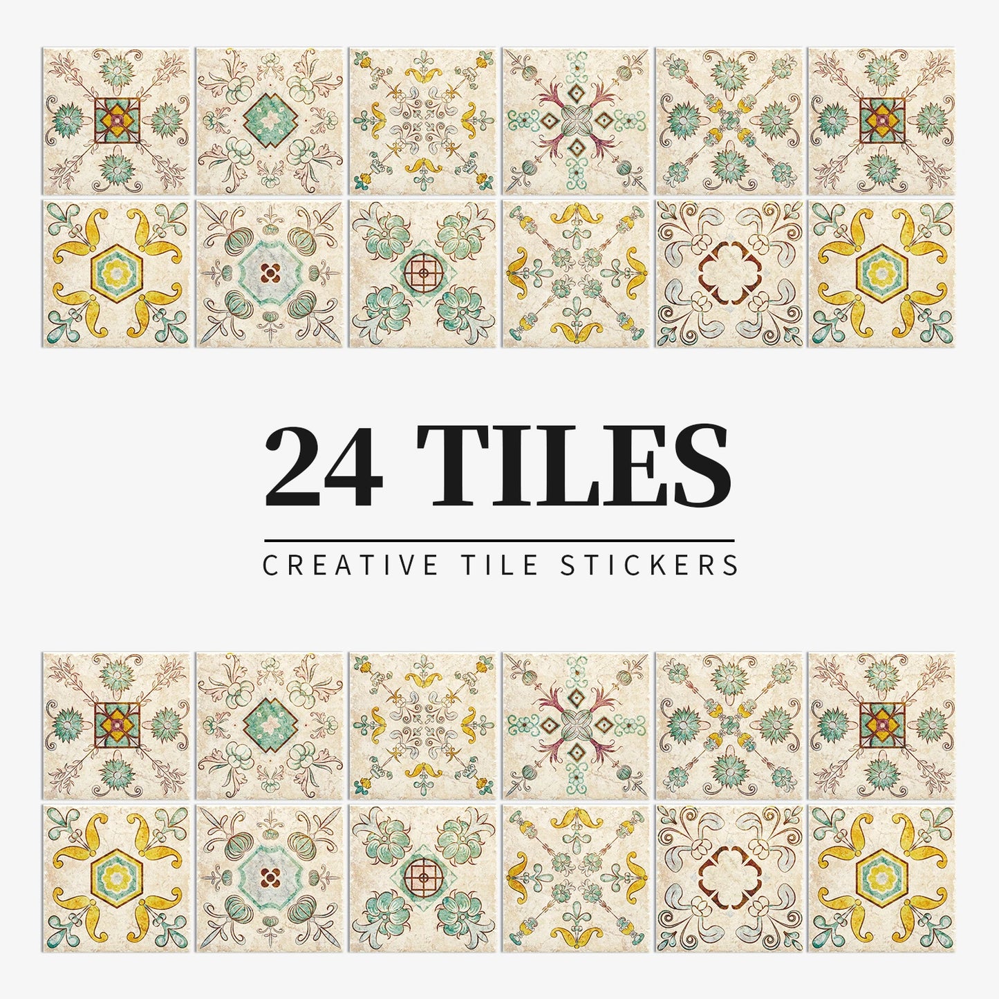 Self-Adhesive Tile Wall Stickers 🧱 | Waterproof Home Decor –