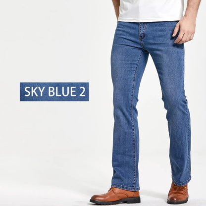 🔥 Men’s Slim Fit Bootcut Jeans – Stretch Denim Casual Pants