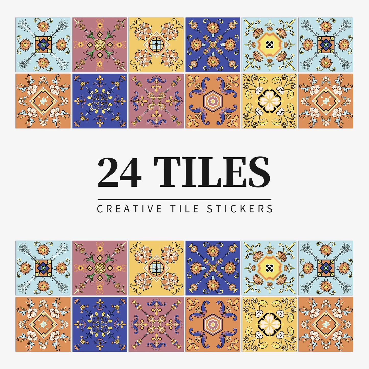 Self-Adhesive Tile Wall Stickers 🧱 | Waterproof Home Decor –