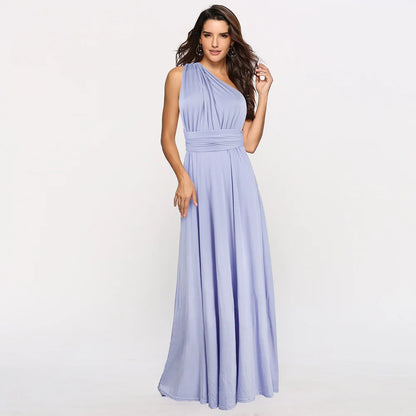 Women’s Multiway Wrap Maxi Dress – Convertible Boho Party Gown