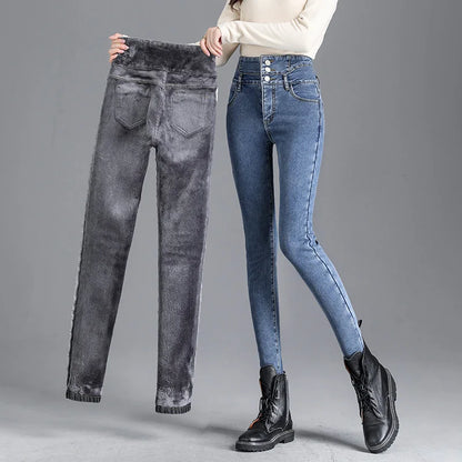 Velvet Thermal Skinny Jeans ❄️