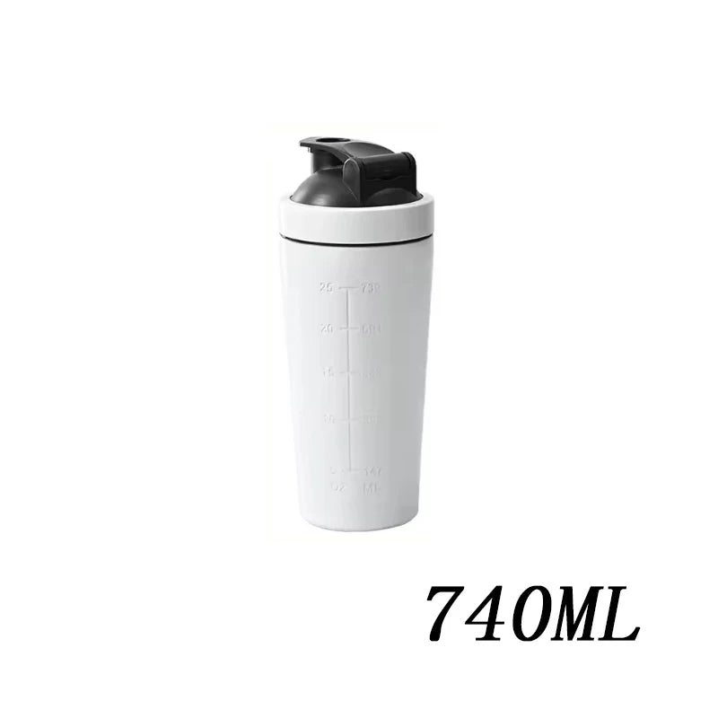 🥤 Stainless Steel Protein Shaker Bottle – Leak Proof Gym Fitness Cup