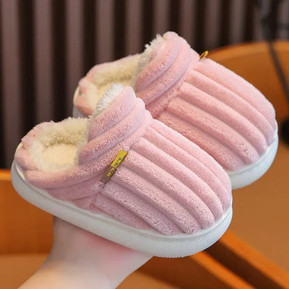 Kids Winter Plush Slippers ❄️🥿 | Anti-Slip Unisex Indoor