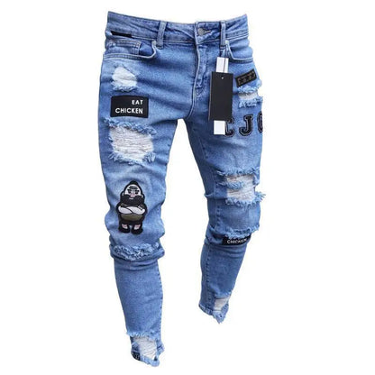 🌍 Glomexia– Men’s Casual Slim Fit Denim Jeans 👖🔥