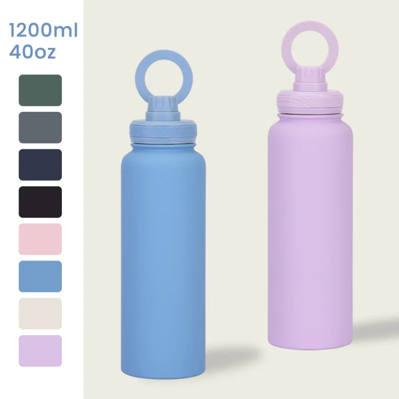 PuraCool 1200ml Stainless Steel Insulated Water Bottle 💧 | Sports & Travel Flask