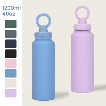 PuraCool 1200ml Stainless Steel Insulated Water Bottle 💧 | Sports & Travel Flask