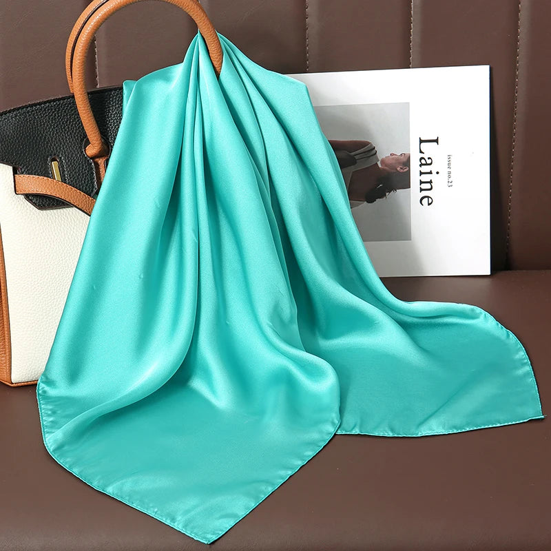 🧣 Glomexia 70x70 Fashion Square Scarf – Elegant Travel Hair Wrap ✨