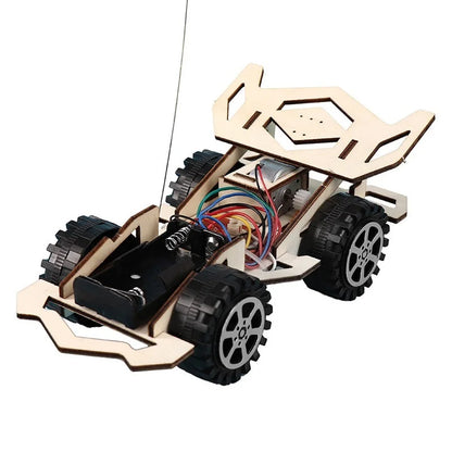 DIY Electric RC Racing Car 🚗⚡ | Kids STEM Wooden Toy