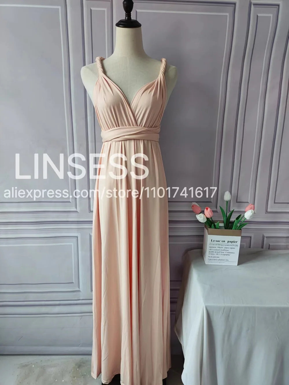 Rust Infinity Multiway Maxi Dress – Bridesmaid & Evening Gown