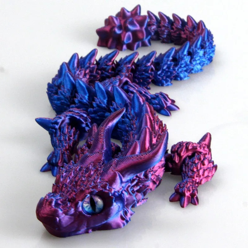 3D Printed Articulated Magic Dragon – Movable Joint Fidget Toy