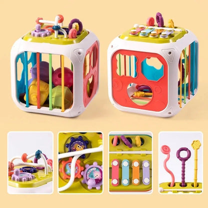 7-in-1 Baby Sensory Shape Sorter Toy – Montessori Learning Set