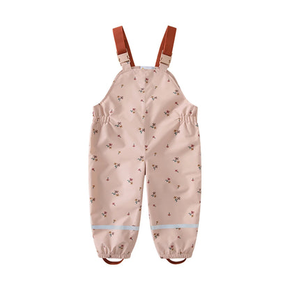 Kids Waterproof Raincoat Overalls Set