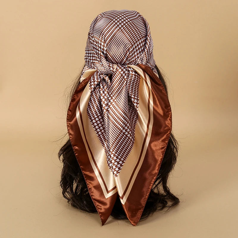 Premium 90x90 Paisley Fashion Scarf | Women Headband | GLOMEXIA