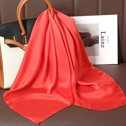 🧣 Glomexia 70x70 Fashion Square Scarf – Elegant Travel Hair Wrap ✨