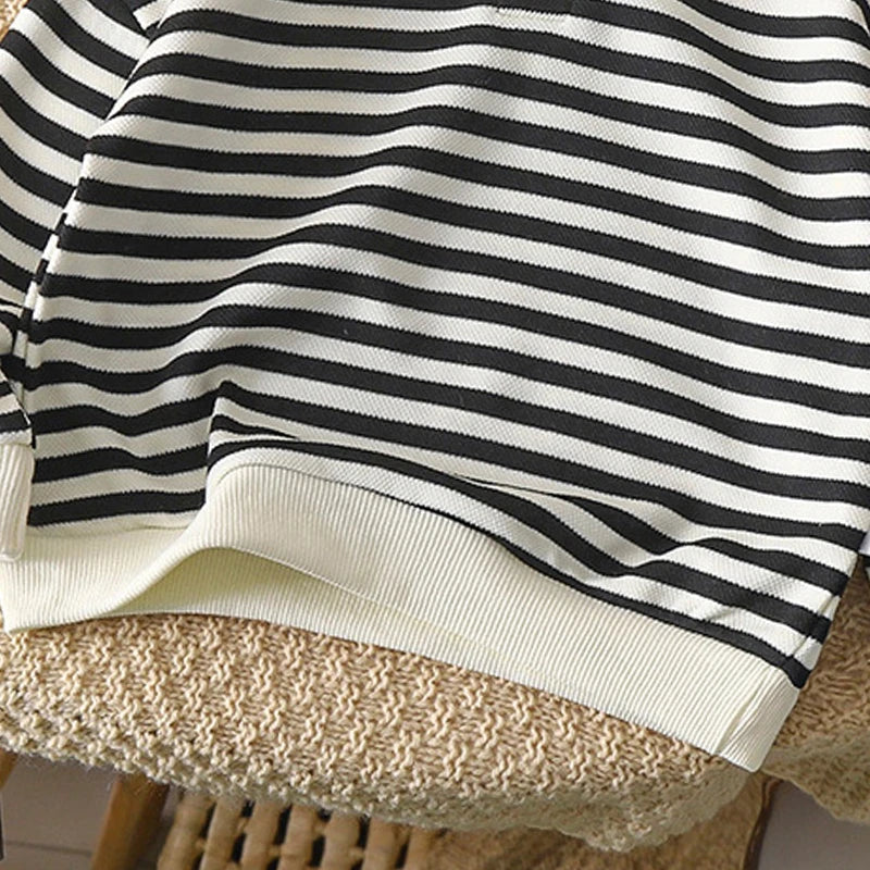 Glomexia Boys Striped Polo Tee – Long Sleeve