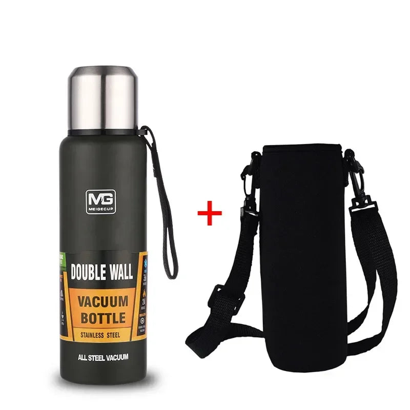 Glomexia Insulated Stainless Steel Thermos Bottle – 500ml to 1500ml