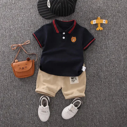 Cute Cartoon Cotton Boys Summer Set 🌞