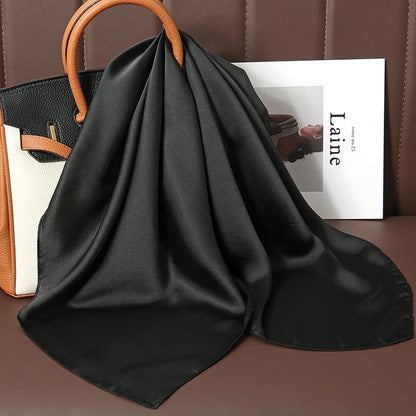 🧣 Glomexia 70x70 Fashion Square Scarf – Elegant Travel Hair Wrap ✨