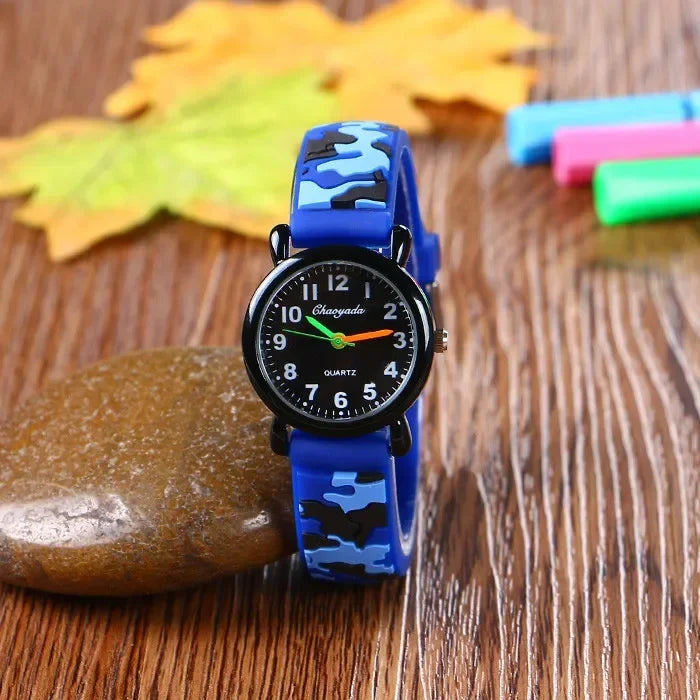 🌍 Glomexia – Camo Kids Cartoon Watch ⌚🎒