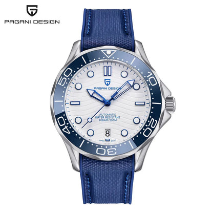 Men’s Automatic Diving Watch – Blue Dial Mechanical Wristwatch