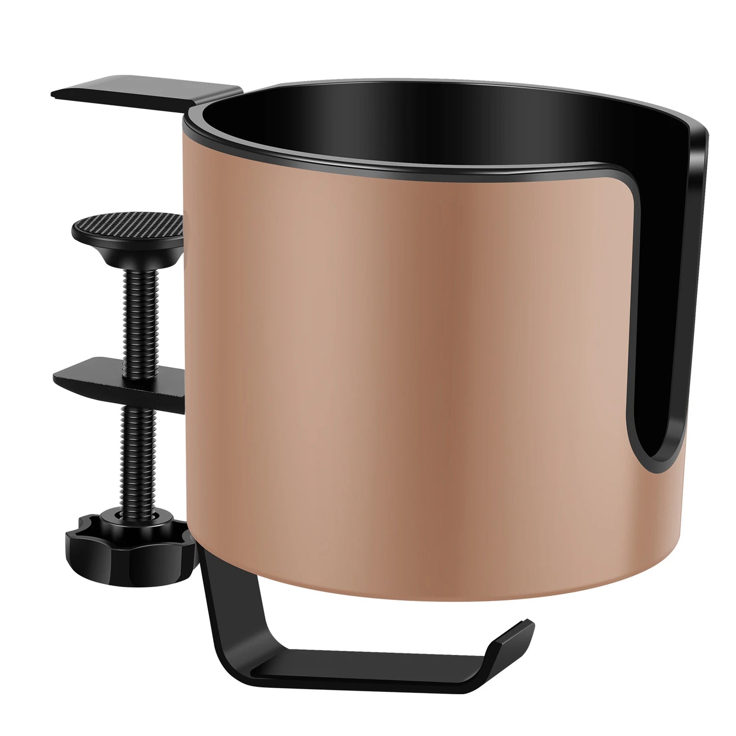 ☕ Desk Cup Holder Clamp – Adjustable Table Coffee & Bottle Organizer 🔧