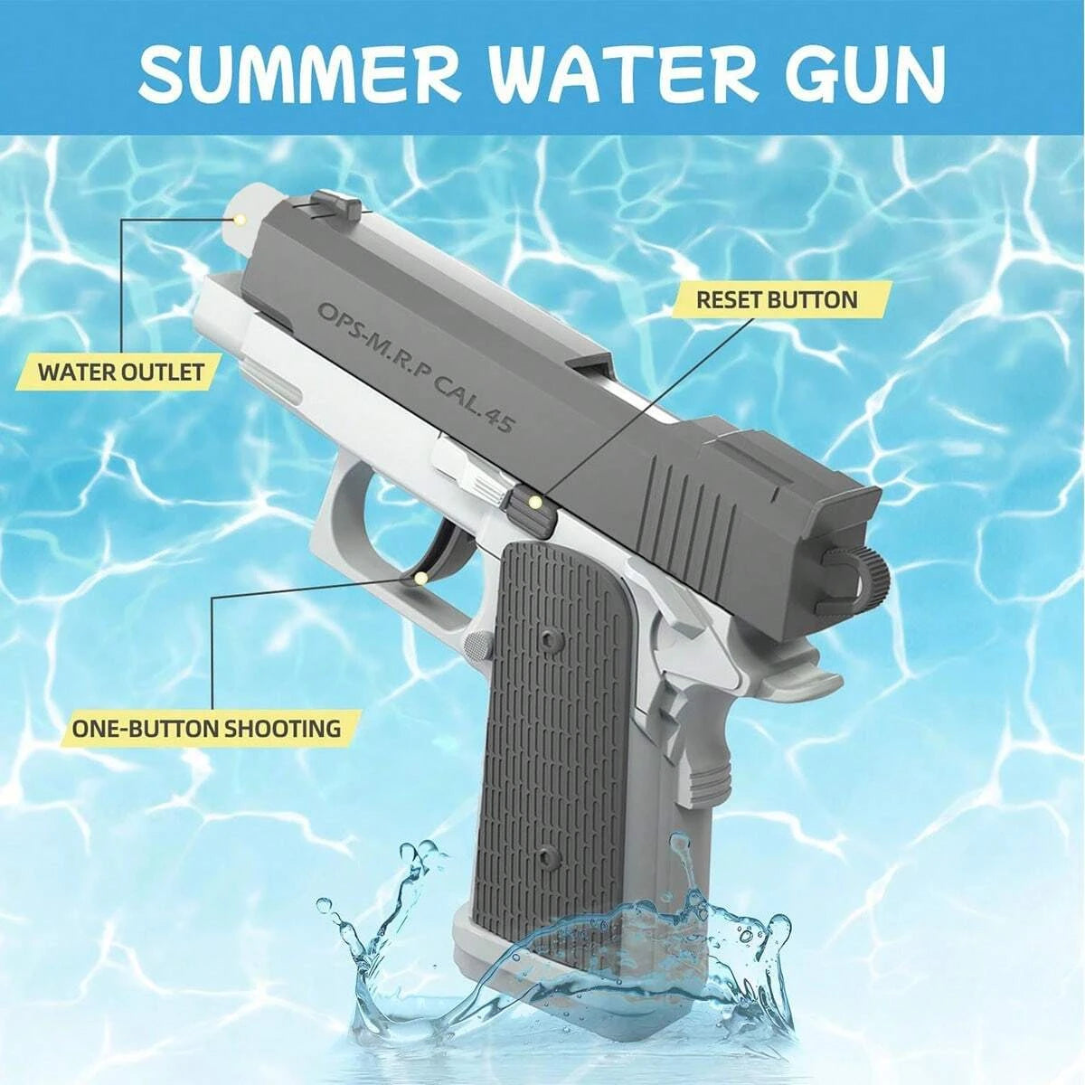 🔫💦 ✨ Glomexia Water Blaster Toy Pistol