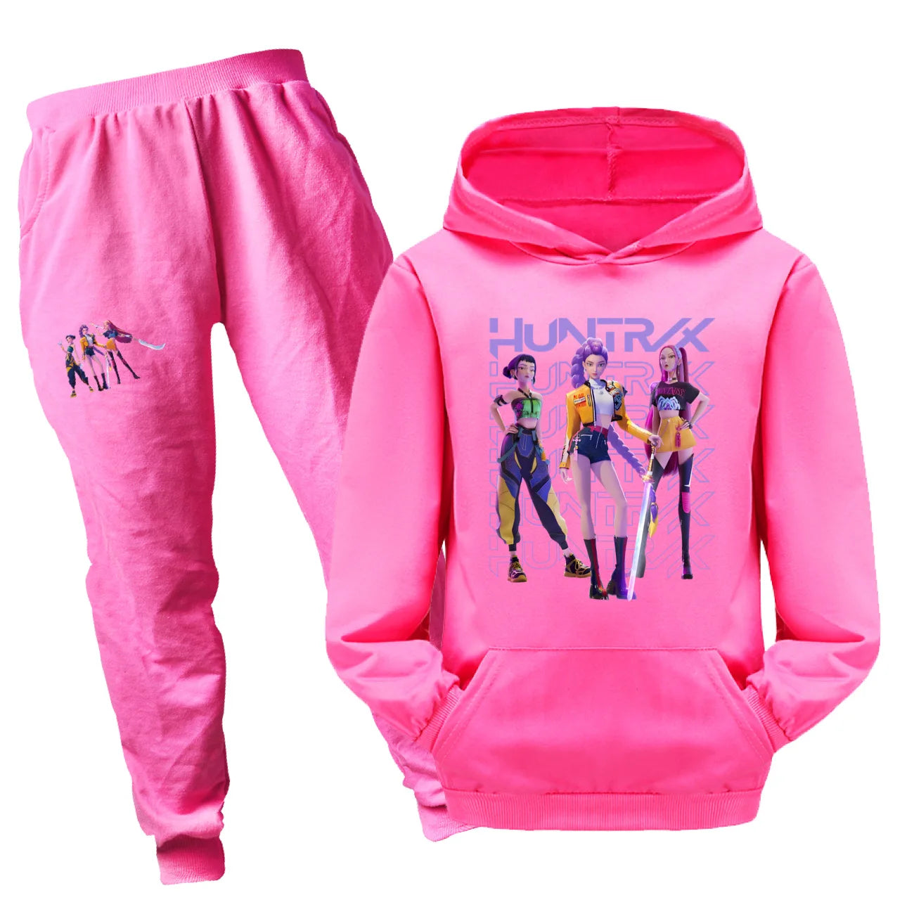 Glomexia Cartoon Hoodie Set – Teen Autumn Streetwear