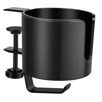 ☕ Desk Cup Holder Clamp – Adjustable Table Coffee & Bottle Organizer 🔧