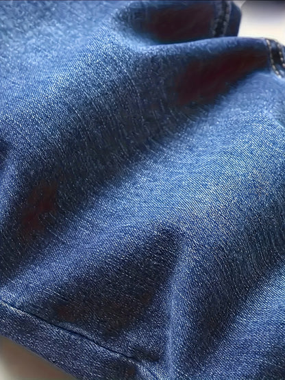 🔥 Men’s Slim Fit Ripped Jeans – Blue Casual Denim Pants