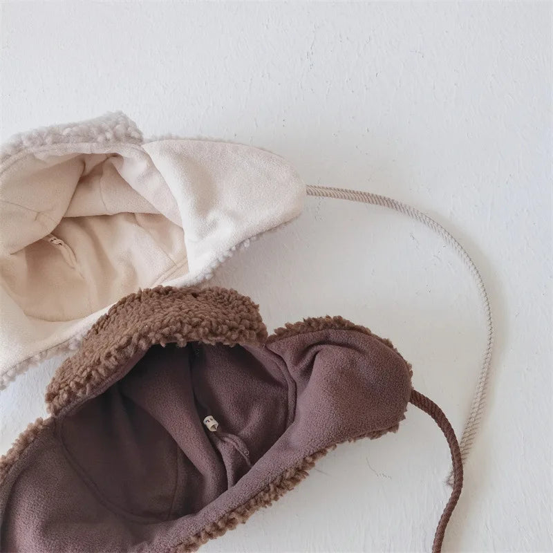 Kids Winter Velvet Earflap Cap ❄️ | Warm Corduroy Hat