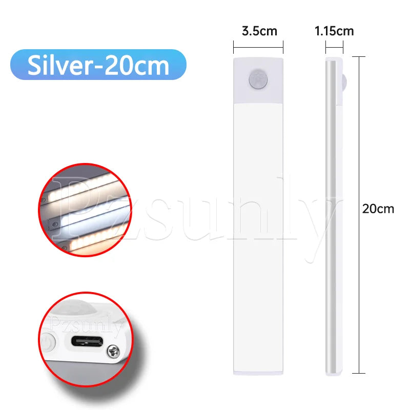 🌙💡 USB Motion Sensor Cabinet Light | Rechargeable ✨