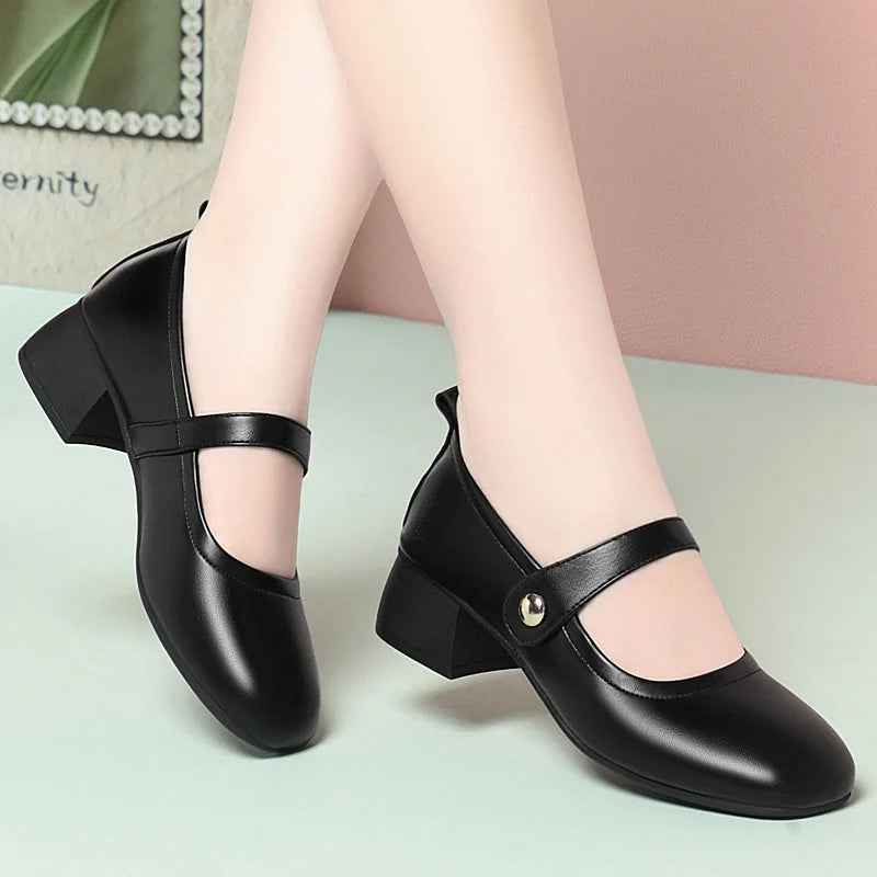 Glomexia Comfort Leather Shoes 👠