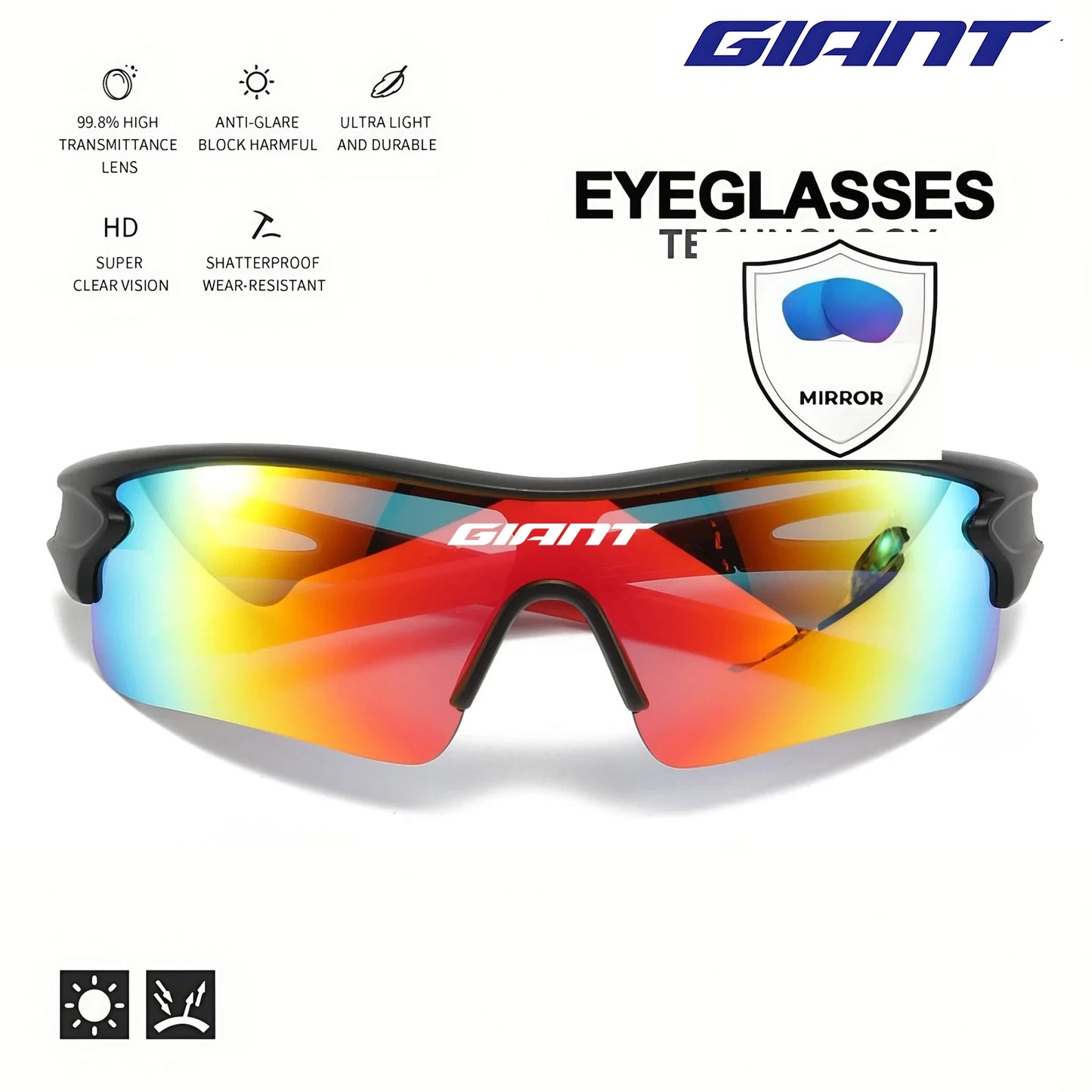 🌍 Glomexia – UV400 Cycling Sports Sunglasses | TR90 Ultra-Light Road Bike Eyewear 🕶️🚴