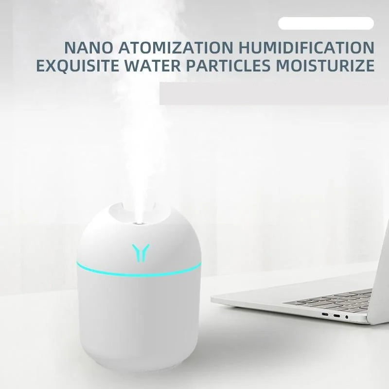 💧 USB Mini Air Humidifier 250ML – Aroma Diffuser