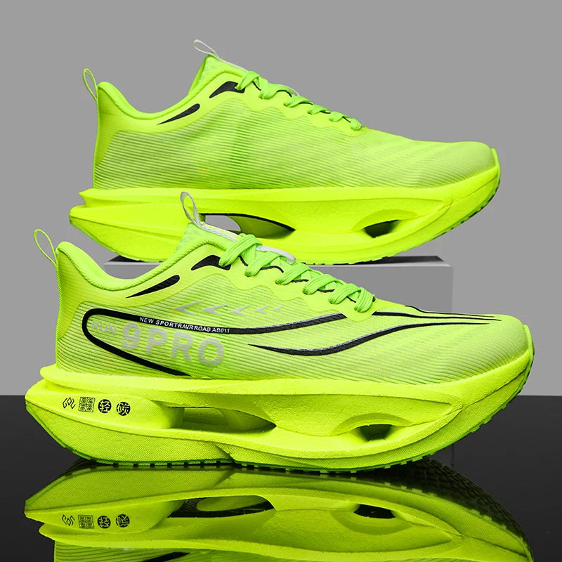 Men’s Carbon Plate Mesh Running Sneakers
