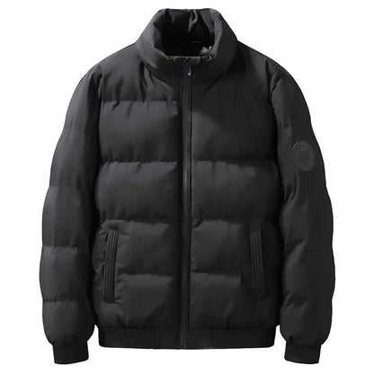 🧥 Men’s Winter Down Coat – Stand Collar