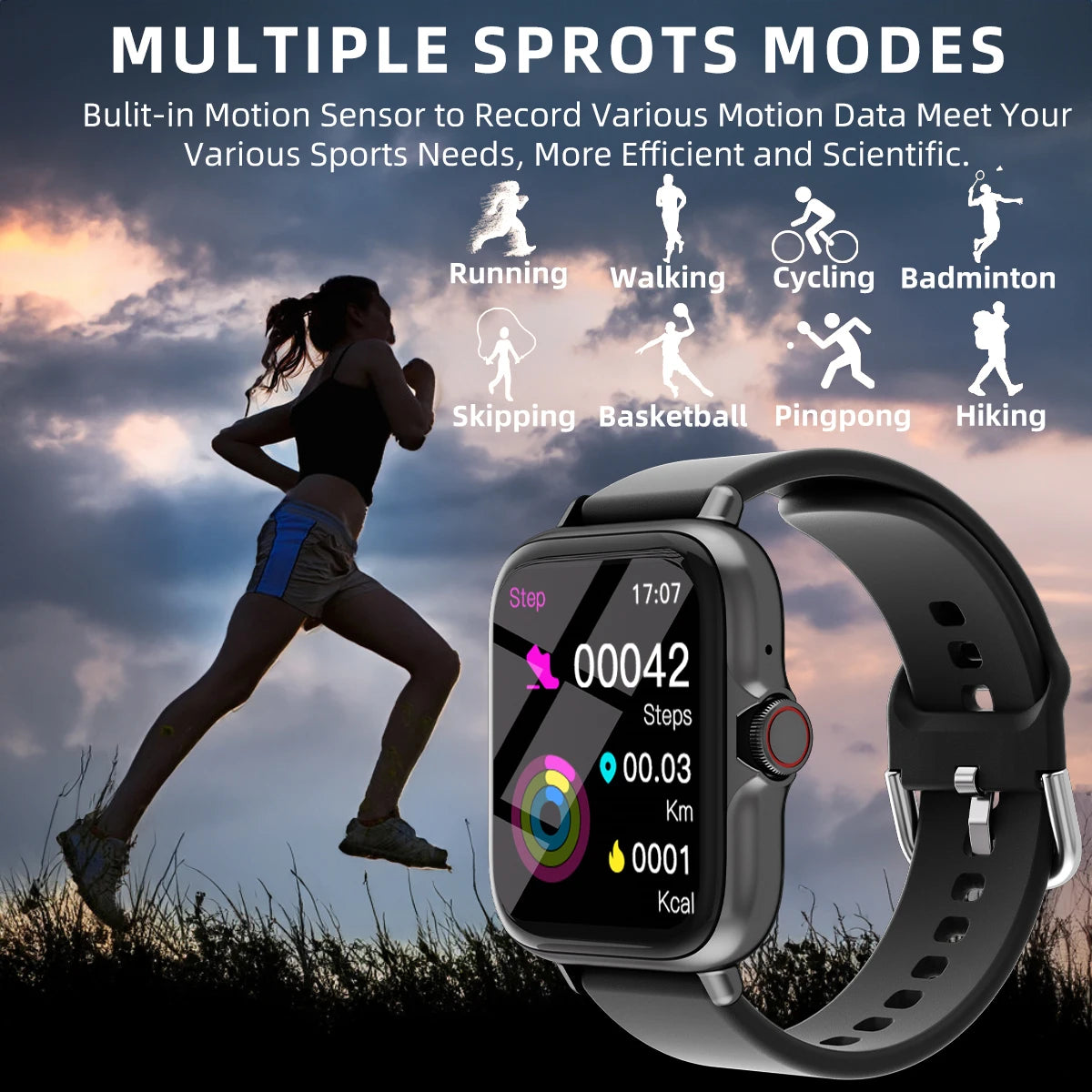 ⌚ Glomexia Smart Watch 1.83” HD Display 💧📞
