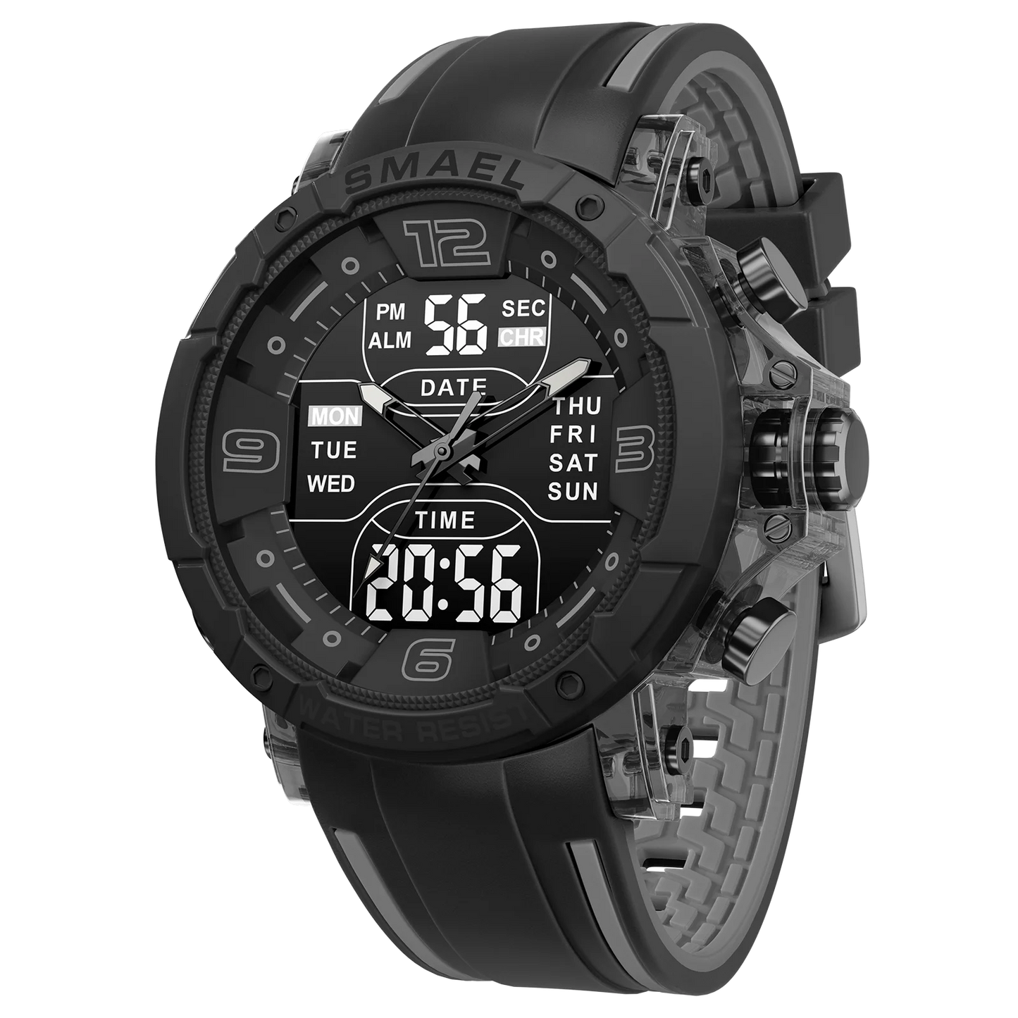 Men’s Analog Digital Sports Watch – Shock Resistant & Waterproof