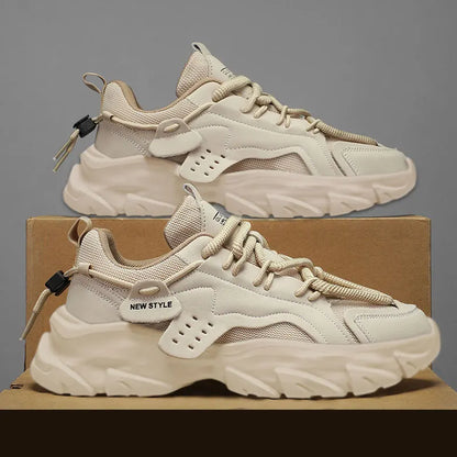 Breathable Thick-Sole Men’s Sneakers