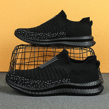 Men Breathable Slip-On Mesh Sneakers 👟