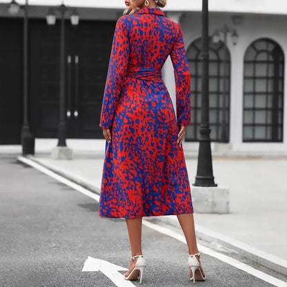 👗 Polo Neck A-Line Casual Dress