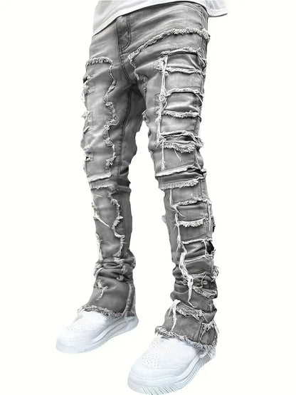 👖 Urban Stack Patchwork Skinny Jeans 🔥