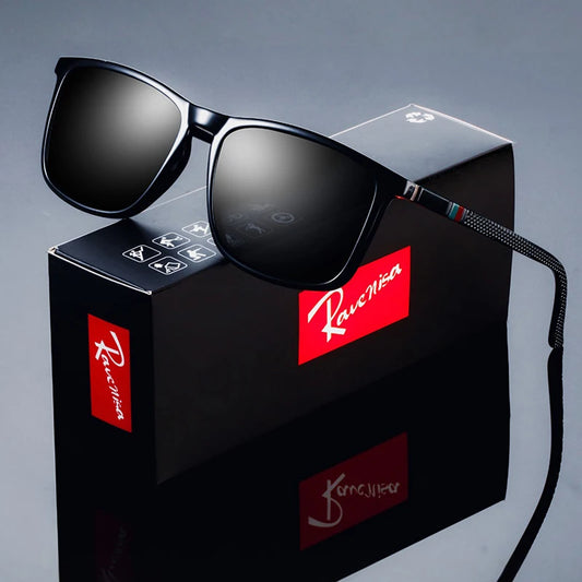 🌍 Glomexia – Polarized Rectangle Sunglasses for Men 😎🕶️